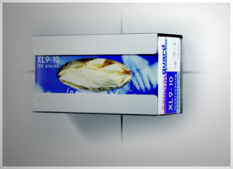 handschuhspender 1-fach mit sauberer oberflächenbehandlung Top Oberfläche Handschuhspender einfach