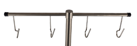 Flaschenbalken Edelstahl mit 4 Haken