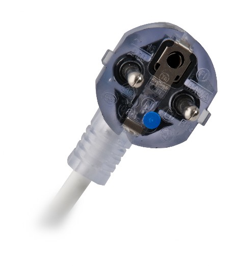 Med. Schukostecker mit Prüfpunkt