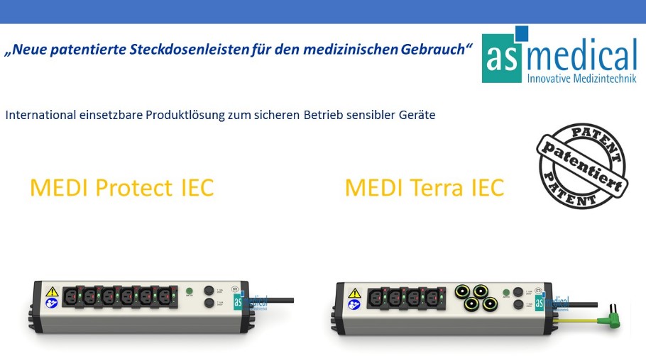 med. Steckdosenleisten mit Kaltgerätebuchen