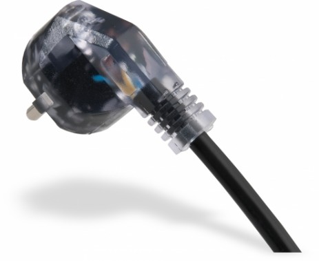 Sicherheitsmerkmal transparenter Schukostekcer Schukostecker transparent mit Prüfpunkt